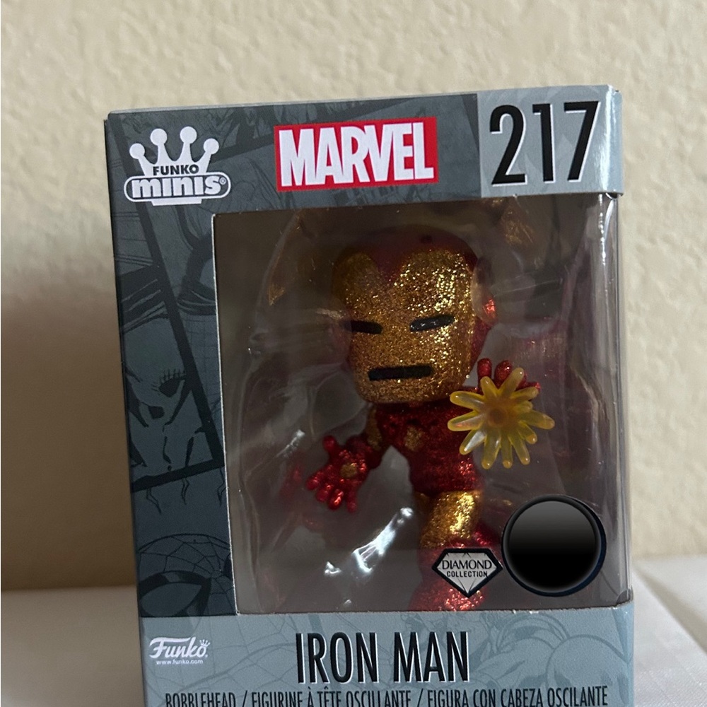 Iron Man Glitter Diamond Collection Marvels Funko Minis